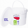 Plastové vedro Benbow 10 l okrúhle s atestom PZH