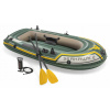 Nafukovací čln - Ponton Seahawk 2 + veslá + čerpadlo - Intex 68347 (Nafukovací čln - Ponton Seahawk 2 + veslá + čerpadlo - Intex 68347)
