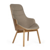 PAGED Aria Ultra Lounge B-5340 Double Wood Back Panel Base Wood Farba dreva: buk morený, Čalúnenie: látka kat. 4