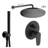 Ideal Standard Set 4 - Sprchový systém s podomietkovou pákovou batériou, komplet, čierna matná IS Set 4