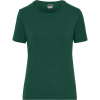 James & Nicholson Tričko JN 1801 Solid, elastické, z bio bavlny, krátký rukáv, dámské COT02180102800-dark green Zelená tmavá XS