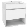 kielle Skrinka s umývadlom 60 cm, lesklá biela 50027S610