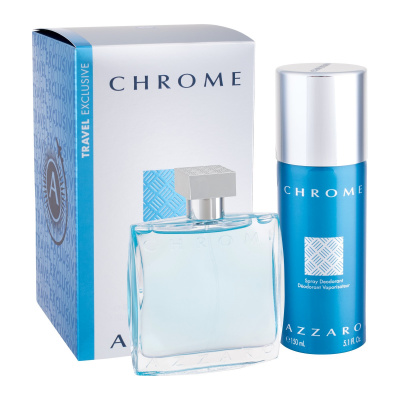 Azzaro Chrome, Edt 100ml + 150ml deodorant pre mužov