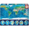 Educa 16760 NEON Series Neon World map 1000 dielov
