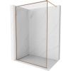 Mexen Kioto-F sprchová stena Walk-in s rámom 50 x 202 cm, transparentná 8 mm, brúsená meď - 800-050-104-65-00