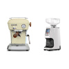 Ascaso Dream PID, Sweet Cream + Eureka Atom 60, white