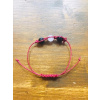 Shamballa náramek, onyx, růženín