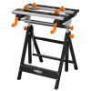 NEO TOOLS Nastaviteľný hliníkový pracovný stôl 60 x 58 x 77-107 cm