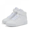 Puma Carina Mid Trainers Child's Triple White C12 (31)