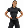 Nebbia Compression Zipper Shirt INTENSE Ultimate Čierna/Zlatá L Fitness tričko
