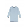 Šaty Konges Sløjd RIVI RIB DRESS OCS modrá farba, mini, rovný strih, KS104073 KS104073.9BYA 134-140
