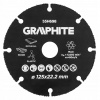 GRAPHITE REZNÝ KOTÚČ HM NA DREVO A PLASTY 125x22,2 mm 55H698