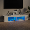 zahrada-XL TV skrinka s LED svetlami biela 135x39x30 cm 804229