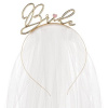 PartyDeco ČELENKA so závojom Bride dĺžka 50cm