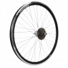 KOLESO NA BICYKEL 26 PALCOV ZADNÉ VOĽNOBEH 6-RADOVÉ ALU V-BRAKE ČIERNE