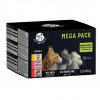 PTR PETREPUBLIC Mega Pack Chicken, salmon, veal Box - mokré krmivo pre mačky - 12x100g