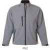 SOL´S RELAX / Pánska 3-vrstvová softshellová bunda - grey melange XL