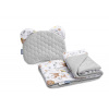 Sada do kočíka, velvet LESNÉ DOBRODRUŽSTVO, biela, od značky Sensillo