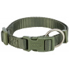 Nylonový obojok PREMIUM, L-XL: 40-65 cm / 25 mm, olivovo zelená