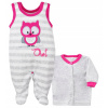 Detský komplet - Detská súprava Koala 74 Blue 2 PCS. (Koala sada teplého velora Romper preklenula 74 cm)