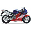 NÁLEPKY JUULA NA MOTOCYKEL PRE HONDA CBR 600 F 2000 MODRÁ PB215 ČERVENÁ