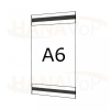 Plastová kapsa A6 na výšku typ C 2x magnet - PVC kapsa A6V - 2x magnet - 1 ks