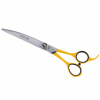 Geib Crab Curved Scissors Level 1 - zakrivené nožnice na strihanie zvierat s jednostranným mikrorezom - Veľkosť: 7,5