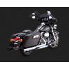 Vance & Hines Chrómovaný Vance & Hines výfuk MONSTER OVALS WITH BLACK TIPS pre Harley-Davidson