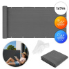 Balkónová zástena s príslušenstvom 100x700 cm tieniaca sieť + montážne príslušenstvo sivá MultiGarden