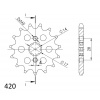 SUPERSPROX Reťazové koliečko SUPERSPROX CST-1127:14 14T, 420