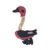 Hračka pes animALL Kačica s povrazmi koža, farebná 31cm
