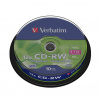 Verbatim 43480, DataLife PLUS, 10-pack, 700 Advanced Serl, 8-12x, 80min., CD-RW, 12cm, Scratch Resi