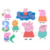 Výtlač na tortu cukrová hmota CUKROVÁ TLAČ Prasiatko Peppa vek