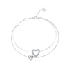 Dámsky náramok Guess JUBB05027JWRHS Striebristý