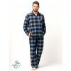 Kľúč MNS 431 B25 long/r M-2XL pánske pyžamo bez zipsu tmavě modrá M