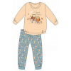 Cornette Dívčí pyžamo Owls 2 - bavlna Svetlooranžová 122-128
