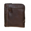 SEGALI Pánska kožená crossbody taška 25579 Brown