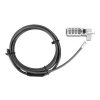 Targus DEFCON Compact Combo Cable Lock - Bezpečnostní kabelový zámek - černá - 1.98 m