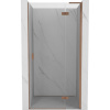 Mexen Mist-H L sprchové dvere výklopné pravé 80 cm, transparentné, brúsená meď - 8A5L-080-000-65-00-P
