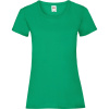 Fruit of the Loom Tričko Lady-Fit Valueweight T, krátký rukáv, dámské COT16137252000-kelly green XS Zelená kelly
