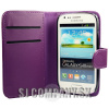 Kožený obal Samsung Galaxy S III Mini – Wallet – fialová