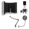 Auna MIC-920, USB, mikrofónový set, V5, mikrofón, otočné rameno, POP filter, clona (34264+30214+28565)