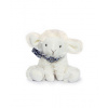 Doudou et Compagnie Paris Doudou Plyšová ovečka so šatkou 12 cm modrá s hviezdičkami