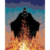 Zuty – Batman a plamene, 40 × 50 cm, vypnuté plátno na rám 8596530136217