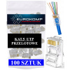Konektory RJ45 Eurokomp 8P8C kat. 5E priechodný 100 ks