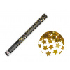 Party Konfety kanón zlaté hviezdy 60 cm – metalické