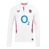 Castore England Rugby Home Classic Long Sleeve Shirt 2025 Juniors White/Red 11-12 rokov