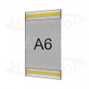 Plastová kapsa antireflexní A6 na výšku typ C 2x pěnová samolepka - PVC-MAT kapsa C A6V - 2x pěnová samolepka - 1 ks
