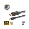 DELIGHT 20336B Mini DisplayPort 1,8 m 4K kábel