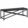 Záhradná lavica, lavička - Vidaxl Garden Bench, 120 cm, polystan, čierna (Vidaxl Garden Bench, 120 cm, polystan, čierna)